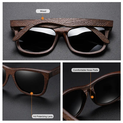 Unisex Handmade Bamboo Wood Sunglasses