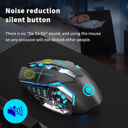 Fantastic Silent Rechargeable Bluetooth Mouse - Perfect for Electronic Games!