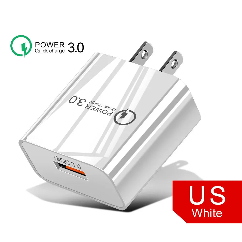 Fast usb charger 18w 3.0 Android and IOS