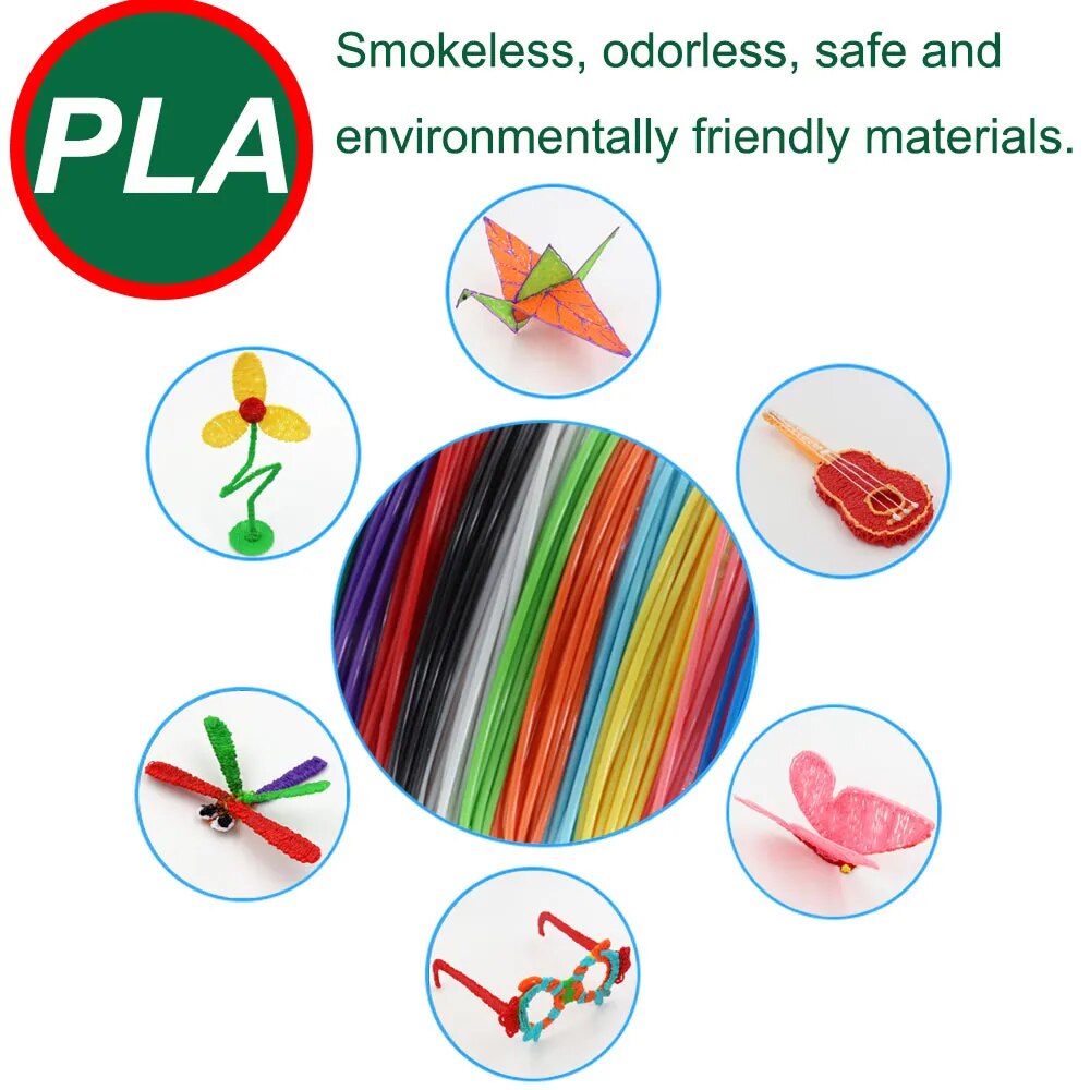 Colorful PLA Filament for 3D Pen Printing for Kids