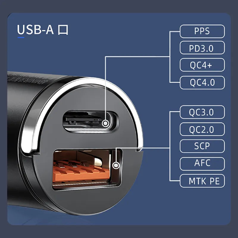 Mini 100W USB Car Charger