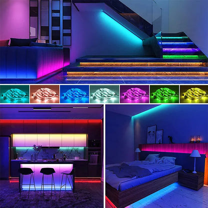 USB Bluetooth LED Strip Lights RGB 5050 5V RGB LED Lamp Ribbon Flexible Light For Room Decoration