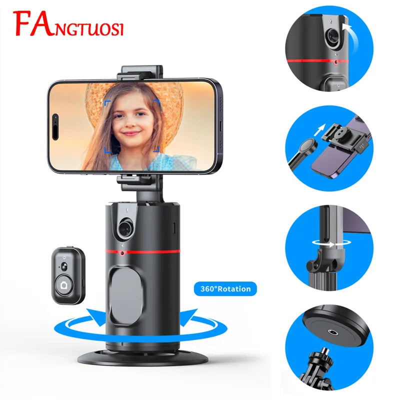 360 Rotation Gimbal Stabilizer Selfie Stick