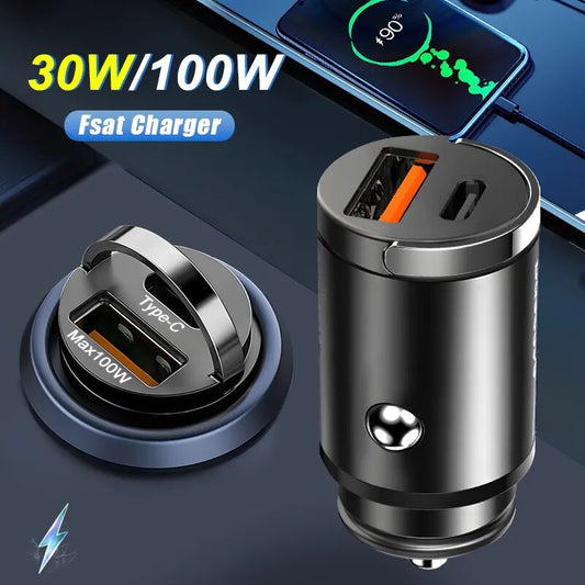 Mini 100W USB Car Charger