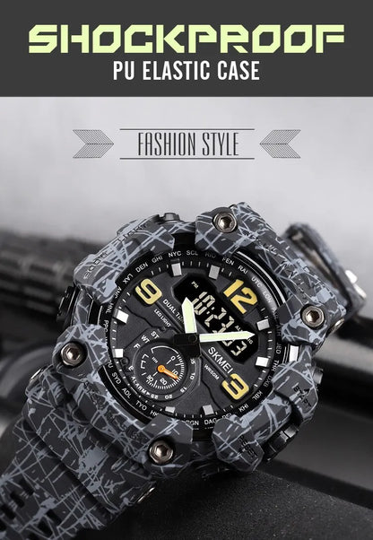 Waterproof Men's Multifunctional Digital Watch