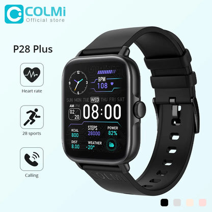 IP67 Waterproof P28 Plus Smart Watch Compatible With Android and iOS